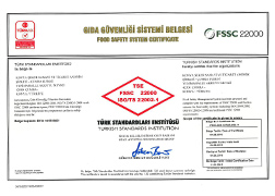 Çumra Şeker TSE - FSSC 22000 Food Safety Management System Certificate