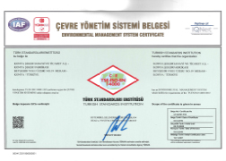 TSE-ISO-EN 14000 CERTIFICATE