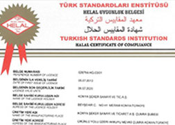 Konya Şeker Halal Food Compliance Certificate - Hazelnut Cream