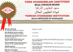 Helvahane Tahini Halal Certificate