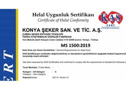 KASGER Helal Uygunluk Sertifikası
