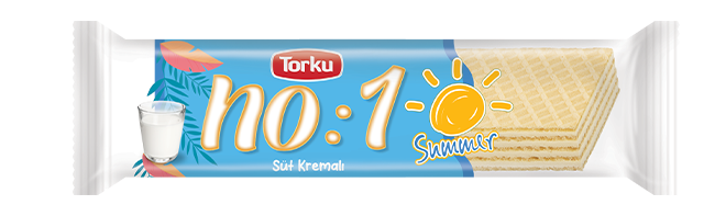 Torku No:1 Summer Gofret ile  Süt Kremalı Gofret - Torku