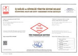 TSE ISO 45001 İş Sağlığı ve Güvenliği Yönetim Sistemi Belgesi