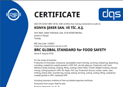BRC Food V8 - 2023 Certificate